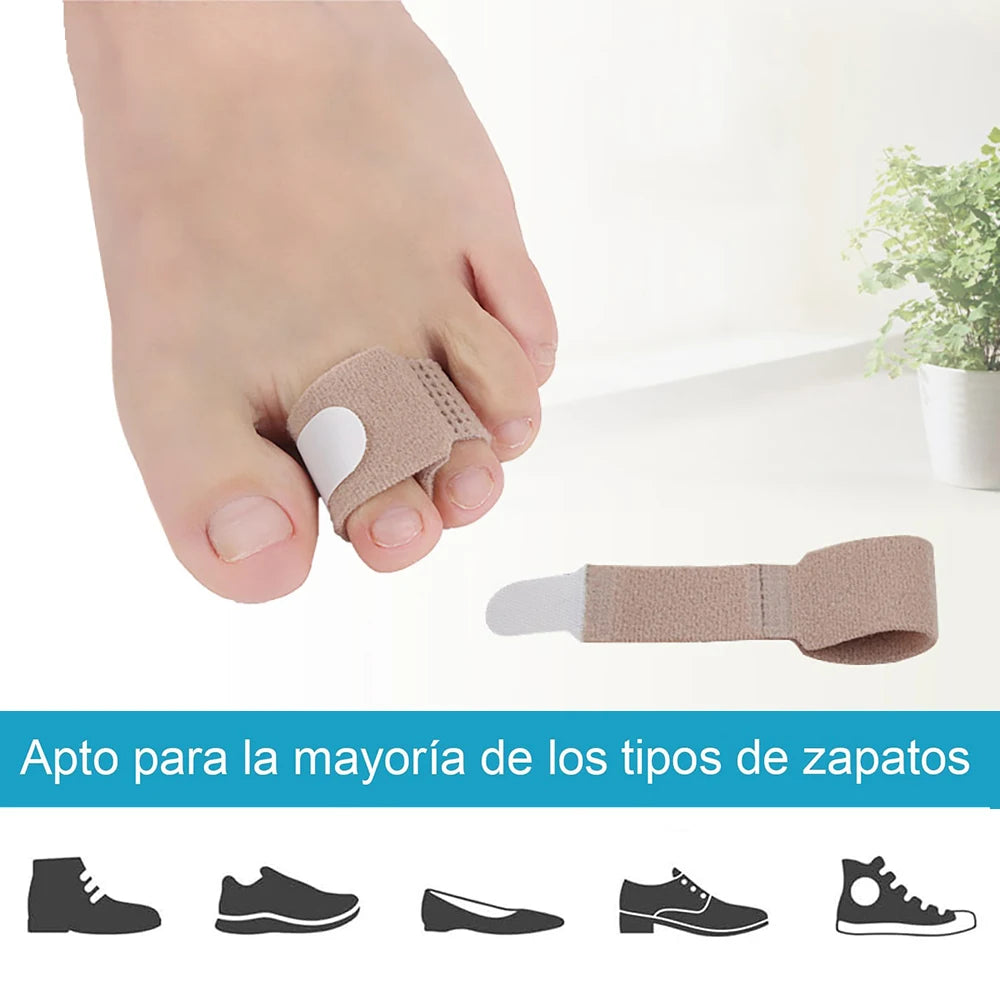 1/2/4/10Pcs Hammer Toe Straightener Hammer Toe Splints Toe Cushioned Bandages for Crooked Toes & Overlapping Toes